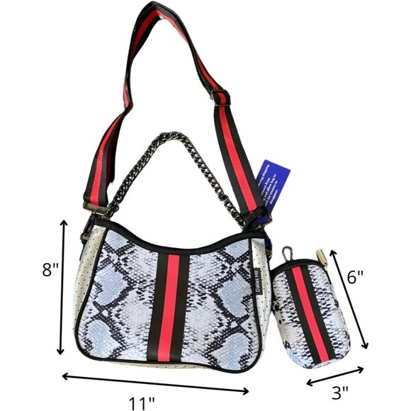 Neoprene Crossbody Purse Women Women's Adjustable Detachable Straps Use - Picture 2 of 8